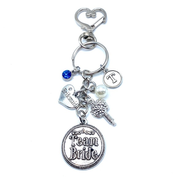 Bridesmaid Keychain Bag Charm Team Bride - Picture 5 of 6